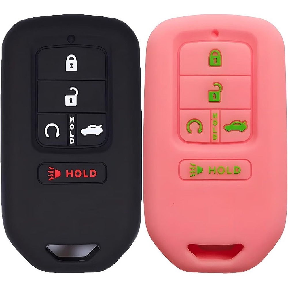 Silicone Key Cover for Honda CR-V Accord Civic Pilot Passport 5-Button Keys 2pc